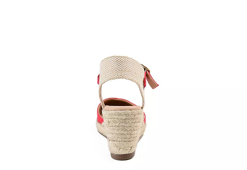 Journee Collection Womens Ashlyn Wedge Sandal - Red 7 Journee Collection Womens Ashlyn Wedge Sandal - Red - Image 5