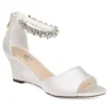 Journee Collection Womens Connor Wedge Sandal - White -Cheap Nike || Skechers || heydude Store US 01 102219 00