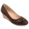 Journee Collection Womens Graysn Wedge Pump - Brown -Cheap Nike || Skechers || heydude Store US 01 102243 00