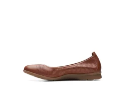 Clarks Womens Jeanette Ease Flat - Tan -Cheap Nike || Skechers || heydude Store US 01 105282 03