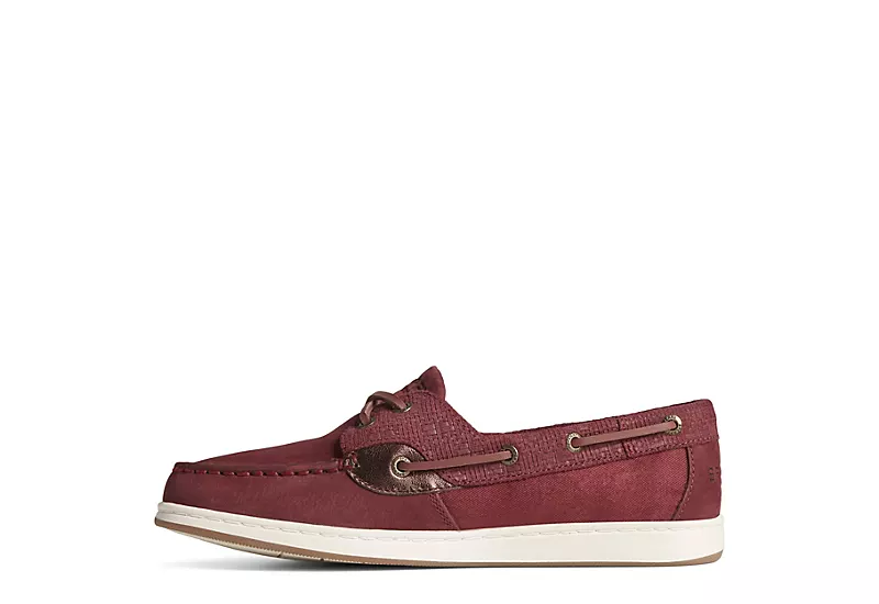 Sperry Womens Coastfish 2-eye Boat Shoe - Burgundy 5 Sperry Womens Coastfish 2-eye Boat Shoe - Burgundy - Image 3