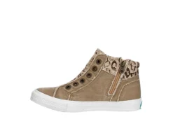 Blowfish Womens Kora High Top Sneaker - Taupe -Cheap Nike || Skechers || heydude Store US 01 105833 03