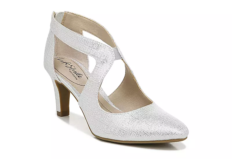 Lifestride Womens Giovanna 2 Pump - Silver 3 Lifestride Womens Giovanna 2 Pump - Silver
