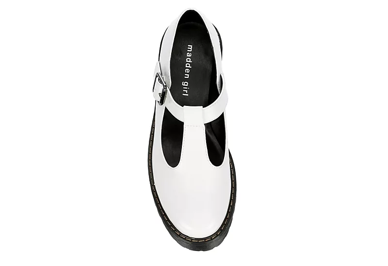 Madden Girl Womens Hollyy Loafer - White 8 Madden Girl Womens Hollyy Loafer - White - Image 6