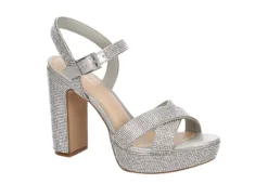Maripe Womens Leilani Platform Sandal - Silver