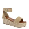 Michael By Michael Shannon Womens Bridgette Wedge Sandal - Tan -Cheap Nike || Skechers || heydude Store US 01 107382 00