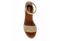 Michael By Michael Shannon Womens Bridgette Wedge Sandal - Tan -Cheap Nike || Skechers || heydude Store US 01 107382 05