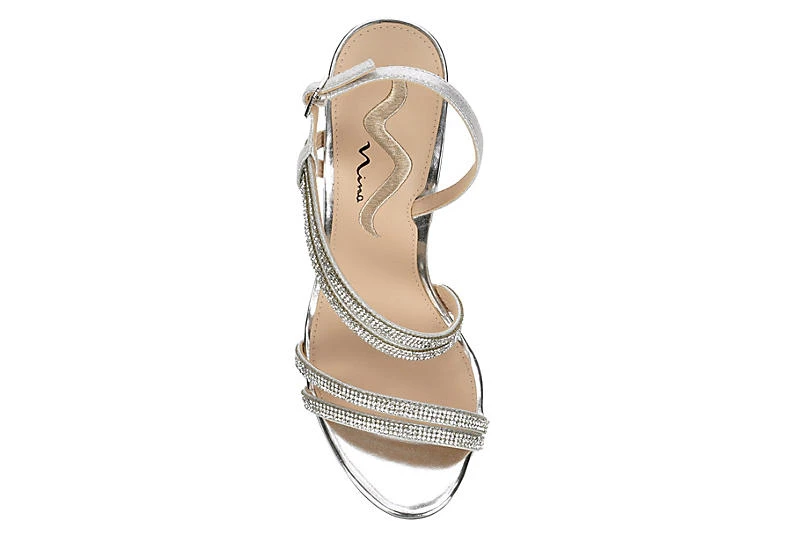 N By Nina Womens Sabetha Sandal - Silver 8 N By Nina Womens Sabetha Sandal - Silver - Image 6