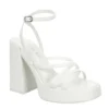 Madden Girl Womens Aces Platform Sandal - White -Cheap Nike || Skechers || heydude Store US 01 107543 00