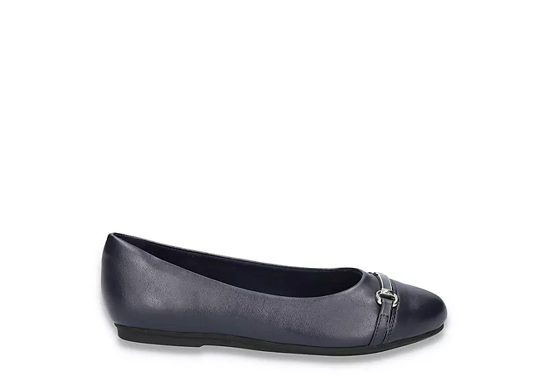 Easy Street Womens Asher Flat - Navy 4 Easy Street Womens Asher Flat - Navy - Image 2