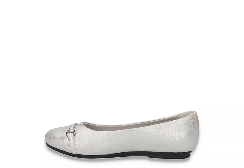 Easy Street Womens Asher Flat - Silver 6 Easy Street Womens Asher Flat - Silver - Image 4