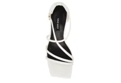 Nine West Womens Rolga Wedge Sandal - White -Cheap Nike || Skechers || heydude Store US 01 108884 03