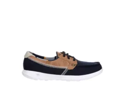 Skechers Womens Go Walk Lite Playa Vista Boat Shoe - Navy -Cheap Nike || Skechers || heydude Store US 01 112127 01
