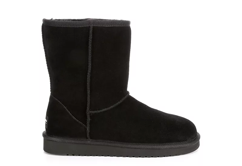 Koolaburra By Ugg Womens Koola Short Fur Boot - Black 4 Koolaburra By Ugg Womens Koola Short Fur Boot - Black - Image 2
