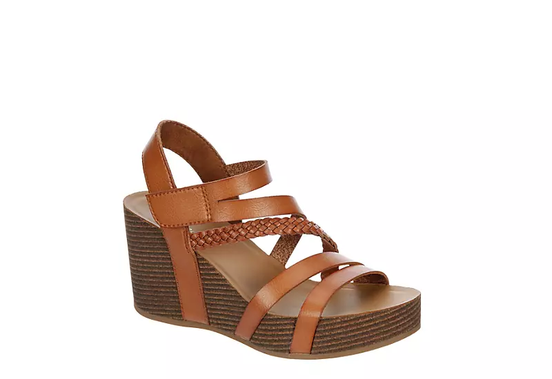 Xappeal Womens Maggy Wedge Sandal - Cognac 3 Xappeal Womens Maggy Wedge Sandal - Cognac