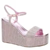 Madden Girl Womens Theo-r Wedge Sandal - Pink -Cheap Nike || Skechers || heydude Store US 01 203387 00