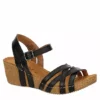 Bjorndal Womens Lily Wedge Sandal - Black -Cheap Nike || Skechers || heydude Store US 01 203399 00