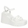 Madden Girl Womens Vaultt Wedge Sandal - White -Cheap Nike || Skechers || heydude Store US 01 203410 00