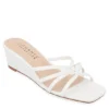 Journee Collection Womens Blayke Wedge Slip On Sandal - White -Cheap Nike || Skechers || heydude Store US 01 203653 00