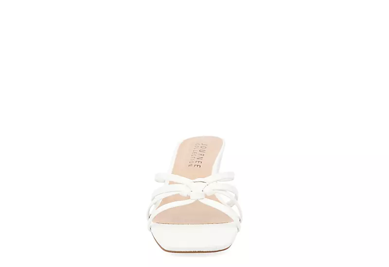 Journee Collection Womens Blayke Wedge Slip On Sandal - White 5 Journee Collection Womens Blayke Wedge Slip On Sandal - White - Image 3