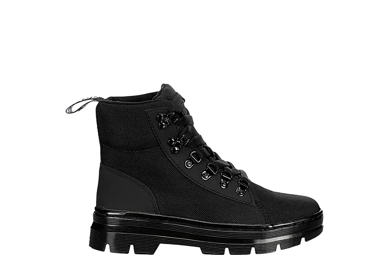 Dr. Martens Dr.martens Womens Combs Nylon Combat Boot - Black 4 Dr. Martens Dr.martens Womens Combs Nylon Combat Boot - Black - Image 2