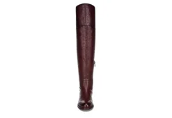 Franco Sarto Womens Haleen Over The Knee Boot - Burgundy -Cheap Nike || Skechers || heydude Store US 01 300473 02