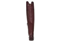 Franco Sarto Womens Haleen Over The Knee Boot - Burgundy -Cheap Nike || Skechers || heydude Store US 01 300473 04