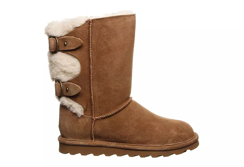 Bearpaw Womens Eloise Fur Boot - Tan 4 Bearpaw Womens Eloise Fur Boot - Tan - Image 2