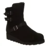 Bearpaw Womens Lucy Fur Wedge Boot - Black -Cheap Nike || Skechers || heydude Store US 01 300778 00