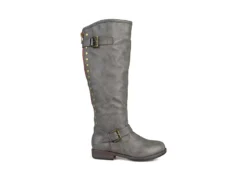 Journee Collection Womens Spokane Extra Wide Calf Tall Boot - Dark Grey -Cheap Nike || Skechers || heydude Store US 01 300946 01