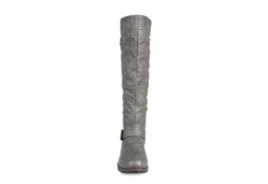 Journee Collection Womens Spokane Extra Wide Calf Tall Boot - Dark Grey -Cheap Nike || Skechers || heydude Store US 01 300946 02