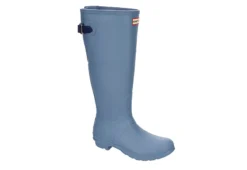 Hunter Boots Llc Womens Original Back Adj Rain Boot - Blue