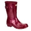 Hunter Boots Llc Womens Original Short Nebula Rain Boot - Burgundy -Cheap Nike || Skechers || heydude Store US 01 302449 00