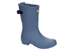 Hunter Boots Llc Womens Original Back Adj Rain Boot - Blue