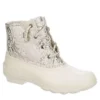 Sperry Womens Syren Gulf Metallic Animal Duck Boot - Ivory -Cheap Nike || Skechers || heydude Store US 01 302508 00