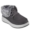 Skechers Womens Skipper Wave Cozy Queen Lace-up Fur Boot - Dark Grey -Cheap Nike || Skechers || heydude Store US 01 302635 00
