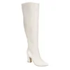 Michael By Michael Shannon Womens Camille Wide Calf Over The Knee Boot - Off White -Cheap Nike || Skechers || heydude Store US 01 302768 00