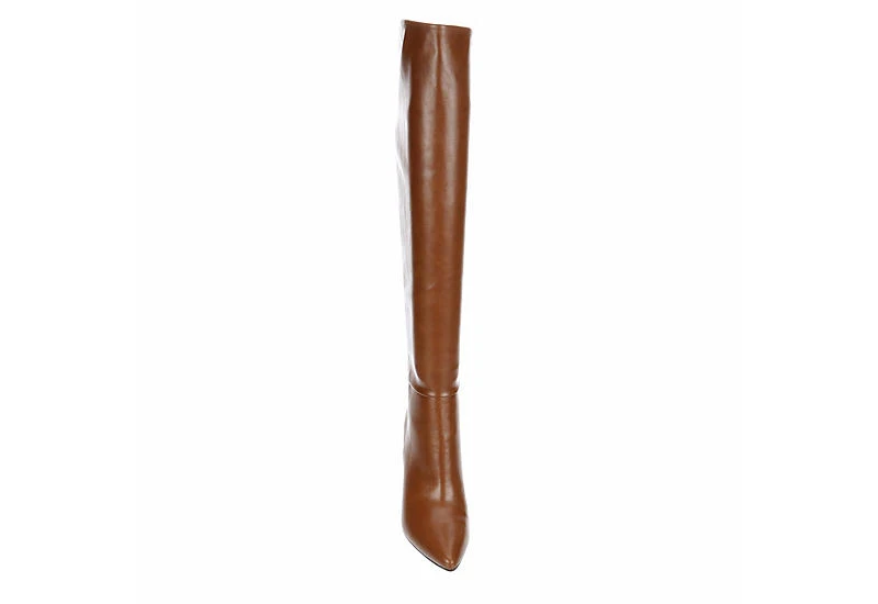 Michael By Michael Shannon Womens Camille Wide Calf Over The Knee Boot - Mocha 5 Michael By Michael Shannon Womens Camille Wide Calf Over The Knee Boot - Mocha - Image 3