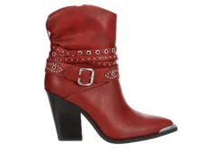 Michael By Michael Shannon Womens Dottie Western Boot - Red -Cheap Nike || Skechers || heydude Store US 01 302819 01