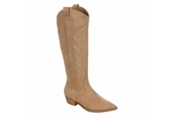 Dv By Dolce Vita Womens Kitschy Western Boot - Beige