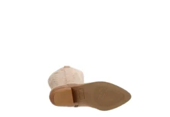 Dv By Dolce Vita Womens Kitschy Western Boot - Beige -Cheap Nike || Skechers || heydude Store US 01 302853 06
