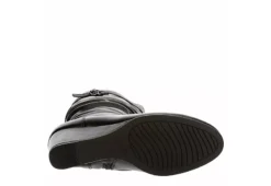 Lauren Blakwell Womens Johanna Wide Calf Wedge Boot - Black -Cheap Nike || Skechers || heydude Store US 01 302867 06