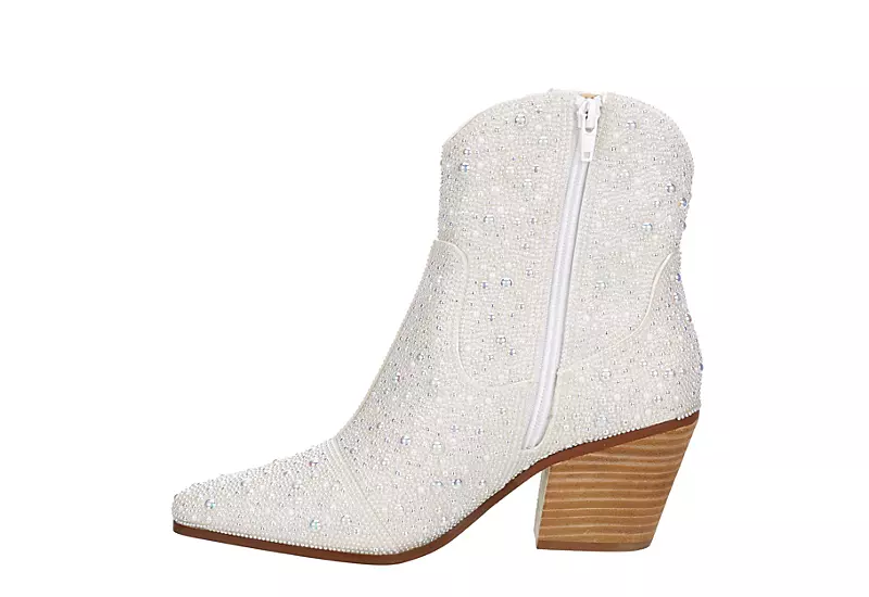Betsey Johnson Womens Diva Western Boot - White 6 Betsey Johnson Womens Diva Western Boot - White - Image 4