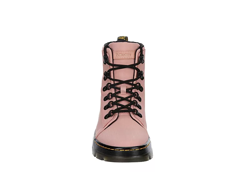 Dr. Martens Dr.martens Womens Combs Nylon Combat Boot - Pale Pink 5 Dr. Martens Dr.martens Womens Combs Nylon Combat Boot - Pale Pink - Image 3