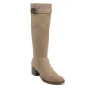 Lifestride Womens Daring Wide Calf Tall Boot - Med Natural -Cheap Nike || Skechers || heydude Store US 01 303093 00
