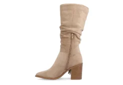 Journee Collection Womens Hartly Fringed Wide Calf Dress Boot - Taupe -Cheap Nike || Skechers || heydude Store US 01 303178 03