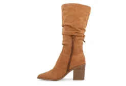 Journee Collection Womens Hartly Fringed Wide Calf Dress Boot - Tan -Cheap Nike || Skechers || heydude Store US 01 303180 03