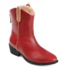 Journee Collection Womens Novva Western Ankle Boot - Red -Cheap Nike || Skechers || heydude Store US 01 303313 00