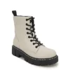 Unionbay Womens Lester Combat Boot - Off White -Cheap Nike || Skechers || heydude Store US 01 303383 00
