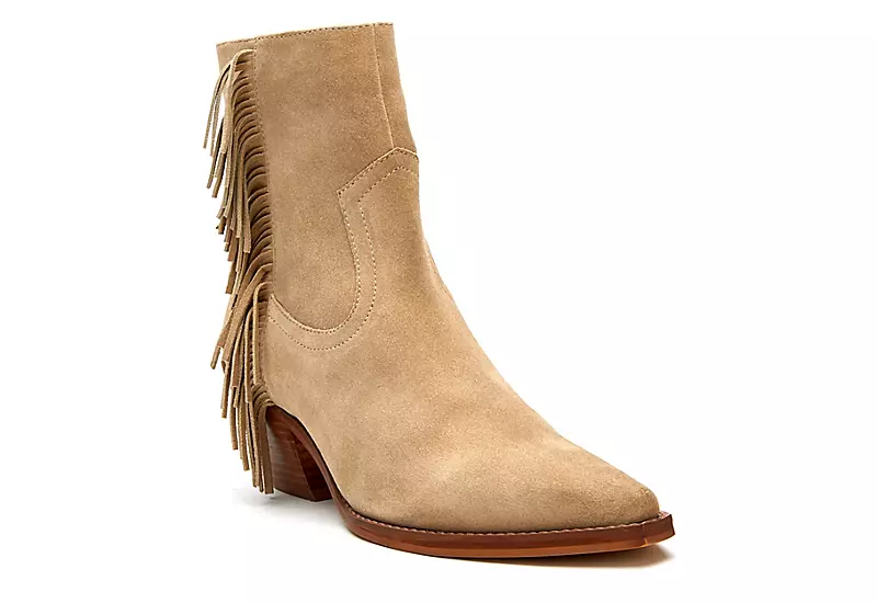 Coconuts Womens Jane Western Ankle Boot - Natural 3 Coconuts Womens Jane Western Ankle Boot - Natural